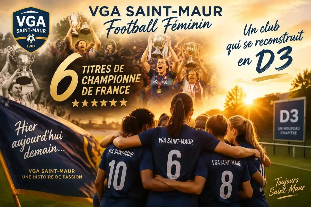 VGA Saint-Maur football féminin : six titres de championne de France et un club qui se reconstruit en D3