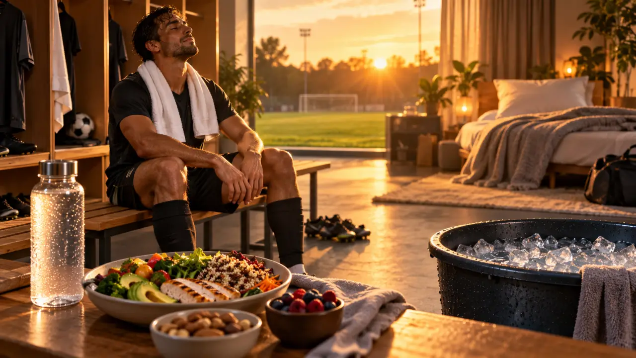Après un match de football, que faut-il privilégier : sommeil, nutrition ou froid ?