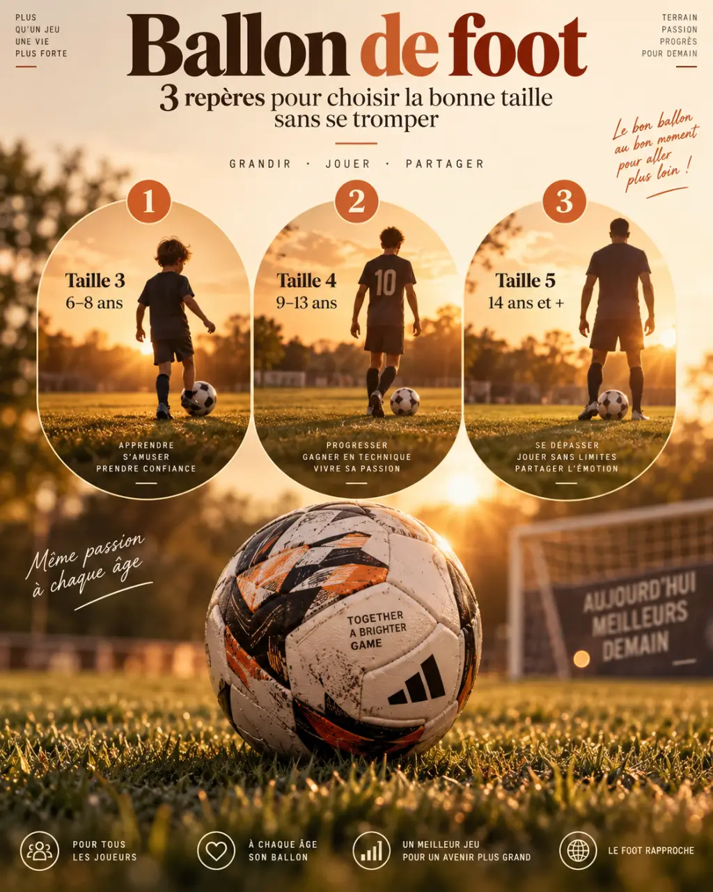 Ballon de foot : 3 repères pour choisir la bonne taille sans se tromper